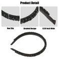 thumbnail image 4 of Unique Bargains 1pc Faux Crystal Headband Women Hairband Hair Accessories 0.59 Inch Wide Black, 4 of 7