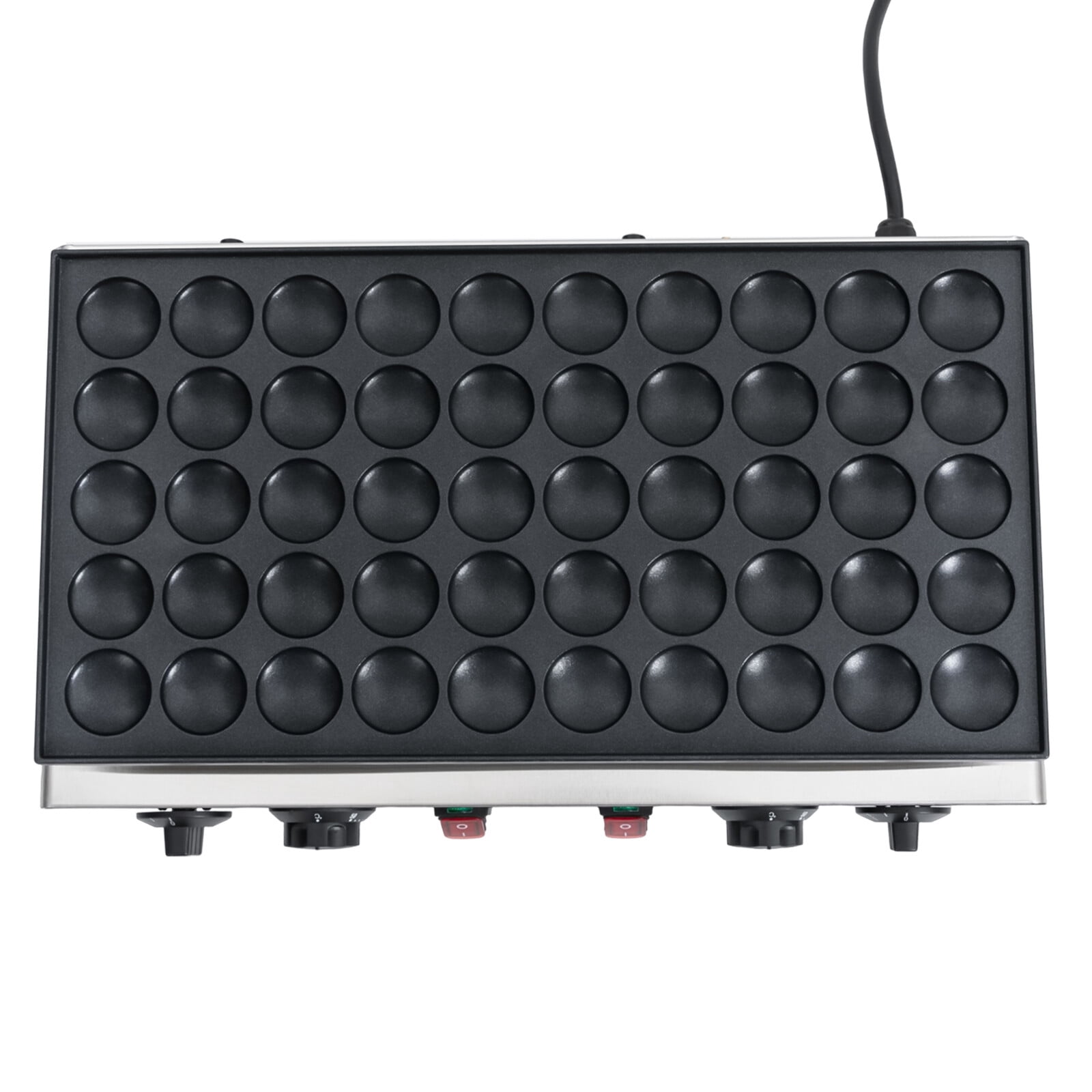 TFCFL 50 Holes Mini Dutch Pancake Baker Commercial Electric Nonstick Waffle Maker Crepes Muffins Making Machine 110V