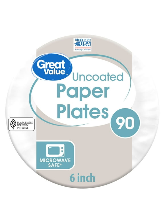 Great Value Disposable Plates in Disposable Tableware
