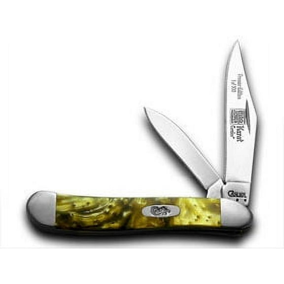 Case XX Knives 24K Gold Genuine Corelon 1/500 Peanut Pocket Knife 922024KT