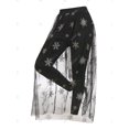 thumbnail image 2 of Pantalones Guardapolvos Trasparente Malla Diseño Copo de Nieve Tamaño Plus Rosegal  Pantalones de talla grande, 2 of 5