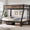 Retro Black, variant on Laisnet Twin Over Full Metal Bunk Bed, 1000LBS Heavy Duty Bunk Bed with Ladder & Guardrail for Teens Adults, Black