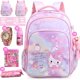 thumbnail image 1 of [Genuino] Nuevo Estilo Mochila Escolar Niñas 1-3-6 Grados Gran Capacidad Linda Princesa Ligera Carga-Reducción De Espalda 27JW, 1 of 3