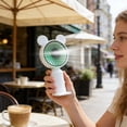 thumbnail image 2 of Portable Fan Rechargeable Mini Usb Handheld Fan with Base 3 Wind Speed Settings Compact for Outdoor Travel and Student Use, 2 of 7