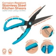 thumbnail image 4 of BambooMN Master Butterfly Poultry Kitchen Shears Pink 4-in-1, 3 Pairs, 4 of 5