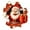 C, variant on Funny Santa Claus Break Through Wall 3D Sticker for Christmas Holiday Home Decor Removable PVC Art C