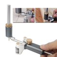 thumbnail image 1 of Arco lineal para carpintería, regla trazadora de doble propósito, herramienta de dibujo de línea paralela, medidor de medición, herramientas de trazado multifuncionales para carpintería DIY, 1 of 5