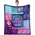 thumbnail image 1 of LHSHID to My Mom Blanket Mom Gifts from Daughter and Son Mom Birthday Gift Gifts for Mom Throw Blankets Gifts for Mother''s Day Best Mom Ever Flannel Bedding Blanket Soft Throw Blanket 60x80in, 1 of 6