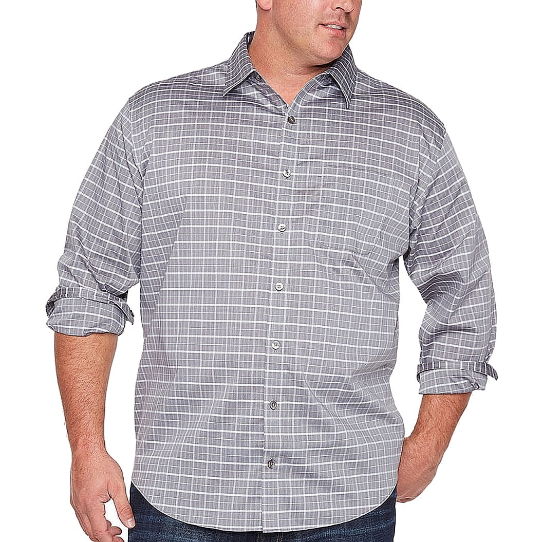 Van Heusen Casual Shirts - Mens Shirt Plaid Single Pocket Button Down ...