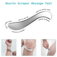 thumbnail image 3 of Herramienta raspadora muscular Gua Sha AICNLY de acero inoxidable 2 en 1, 3 of 6