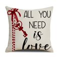 thumbnail image 1 of Puntoco New Valentine S Day Printed Pillow Cover Linen Nordic Home Living Room Sofa Cushion Cover Cushion, 1 of 1