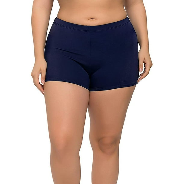 Swim Shorts for Women Plus Size Swimsuit Boyshorts Swimwear Bottoms