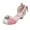 Pink, variant on Gyujnb Elegant Bowknot High Heel Shoes for Girls Lightweight Non Soft Bottom Dress Shoes for Performance Party,12
