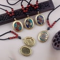 thumbnail image 4 of Brass Tibetan Buddha Pendant Necklace Openable Amulet Locket Vintage Style Spiritual Jewelry for Men and Women, 4 of 4