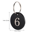 thumbnail image 2 of MasteelfCA 100Pcs Number Tag Rings Acrylic Round Number Tag Hollowed Key Tag for Hotel Mall, 2 of 7