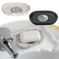 thumbnail image 1 of Feltree Practical Resin Soap Tray with Drainer for Bathroom and Kitchen, Soap Rack Organizer for Sink Counter Top, 1 of 7