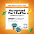 thumbnail image 3 of Twinings Brew Over Ice Unsweetened Peach K-Cup® Pods for Keurig, Flavoured Black Iced Tea, 24 Count, 3 of 7