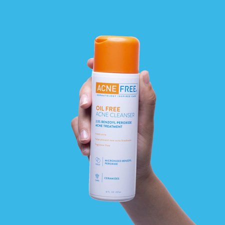 benzoyl peroxide and glycolic acid face wash