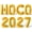 Gold, variant on Letter Balloons - HOCO 2027 16" Inch Alphabet Letters Foil Mylar Balloon Homecoming Party Banner (Pink)