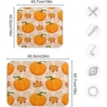 thumbnail image 3 of Coolnut Autumn Harvest Pumpkin Dish Drying Mat Absorbent Reversible Drying Pad Dish Drainer Rack Mat for Kitchen Countertops Sinks,16"x18", 3 of 6