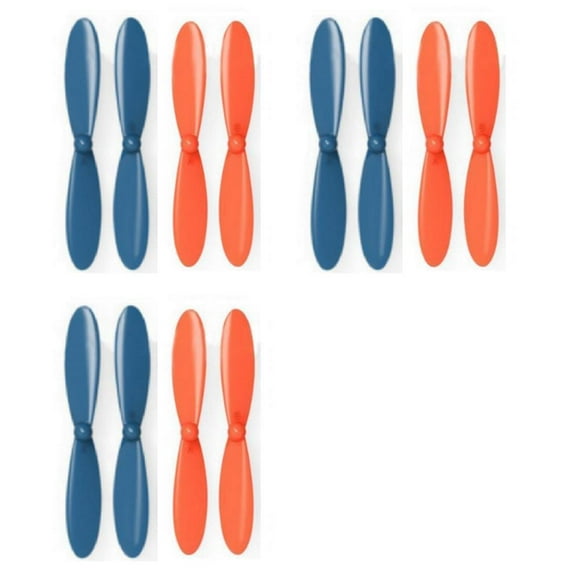 HobbyFlip Blue Orange Propeller Blades Propellers Props Compatible with JJRC F180 3 Pack