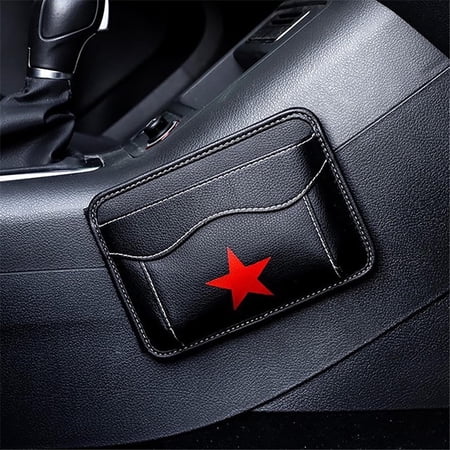 Pompotops Clearance Sales Adhesive Car Seat Storage Bag Auto Parts Multifunctional Car Storage Mobile Phone Storage Box