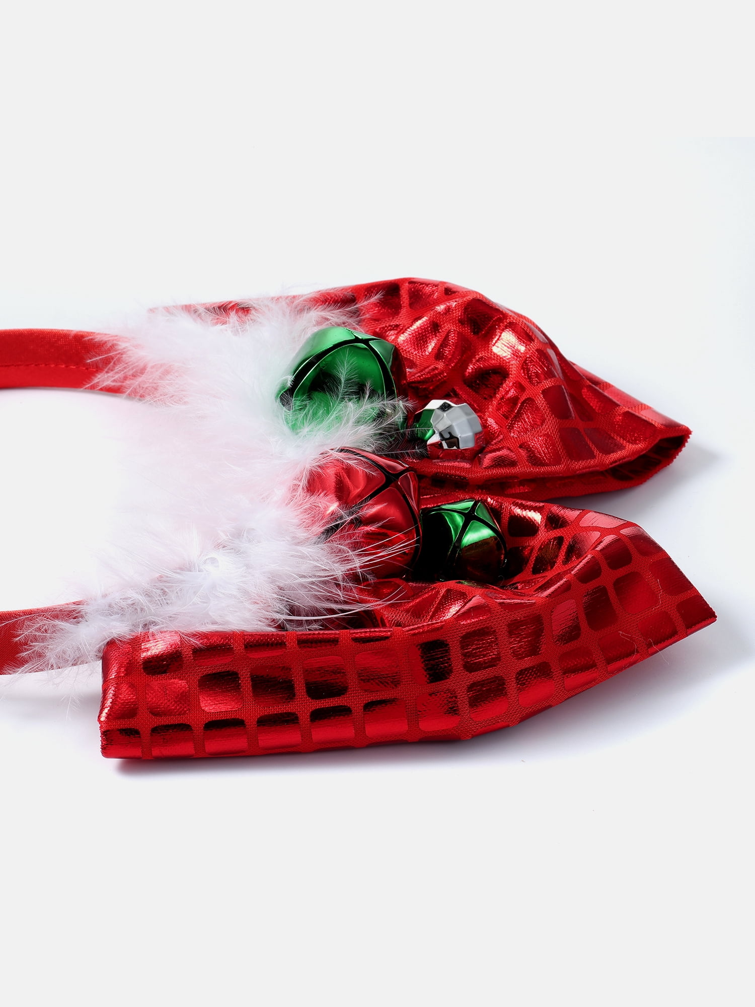 Way to Celebrate Women's Embellished Holiday Bow Headband, Red, 1 Piece, One Size Fits Most