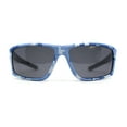 thumbnail image 4 of Mens Xloop Digital Camo Print Rectangle Wrap Sport Sunglasses Blue - Black, 4 of 4