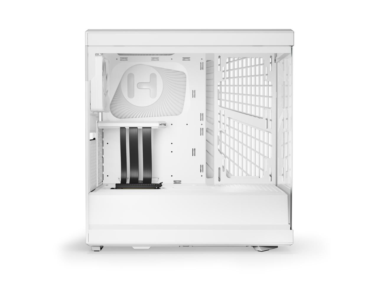 HYTE Y40 Mainstream Vertical GPU Case ATX Mid Tower Gaming Case with PCI Express 4.0 x 16 Riser Cable Included, Snow White