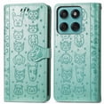 thumbnail image 1 of Funda Cartera FOXDOCK para Motorola Edge 60 Fusion , Flip PU con Relieve de Gatos y Perros, Tarjetero y Soporte, 1 of 6