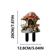 thumbnail image 2 of Dreamy Mushrooms House 2D Flat Garden Decor Outdoor Courtyard Scene Props Whimsical Design Durable Material Easy Setup Perfect for Parties Festivals Backyard Gift Idea, 2 of 8