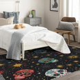 thumbnail image 3 of Colorful Sugar Skull Area Rug 5x8, Mexican Rugs for Living Room, Day of The Dead Carpet, Soft Non Slip Machine Washable Fluffy Easy Clean, for Bedroom Dining Room Floor Home Decor Rug Ch&-89, 3 of 7