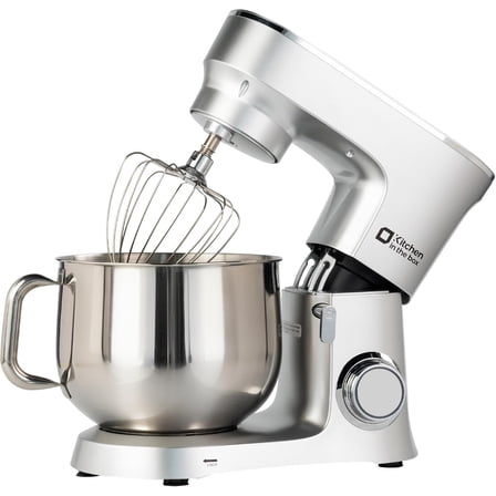 Kitchen Stand Mixer, 900W 8.5 QT Electric Mixer, 10-Speed Large Capacity Food Mixer with Dough Hook, Wire Whip, Flat Beater & Splash Guard (Silver)
