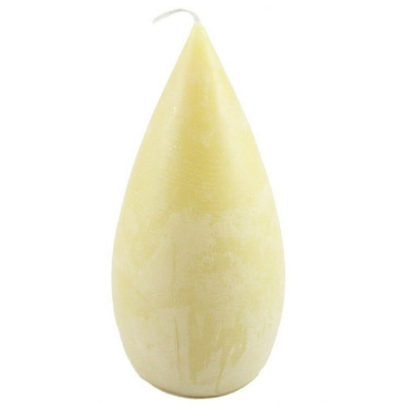 Beeswax Round Teardrop Pillar Candle