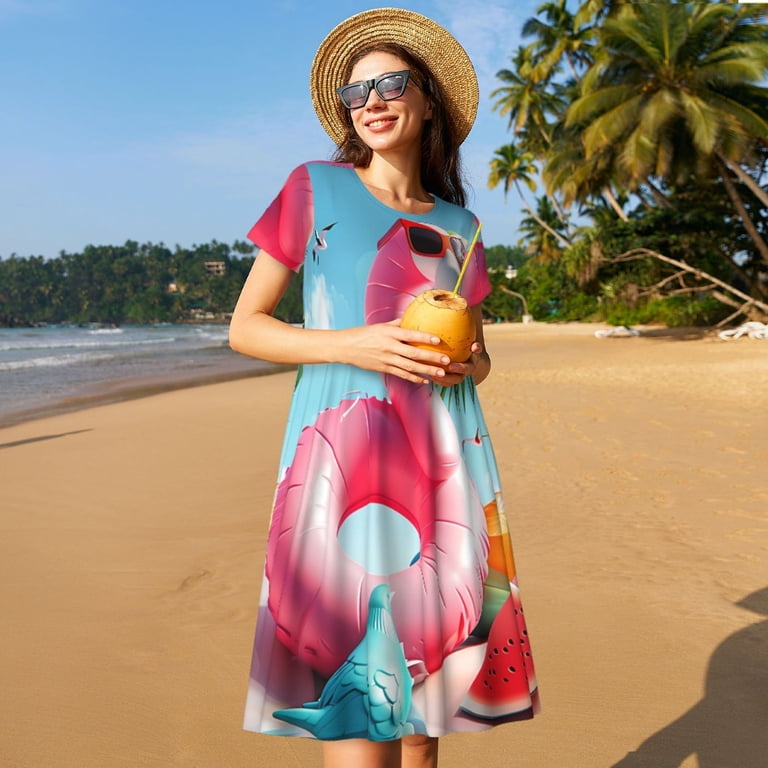 chinese dress ladies Maxi Halter Sundress Coverup in Indigo Diamond Tie Dye – Subtle Luxury main image 1