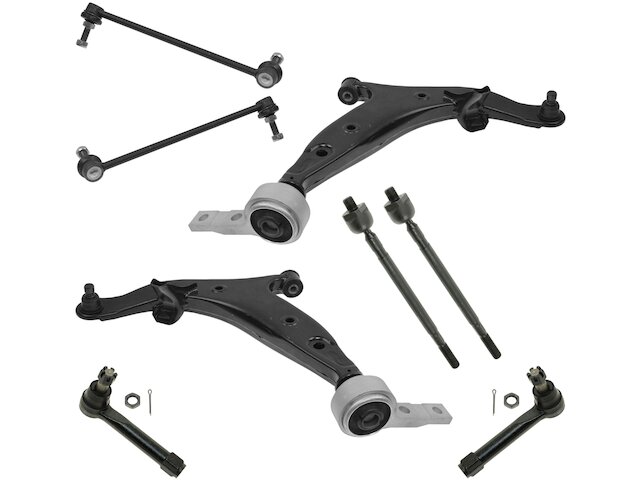 Front Control Arm Sway Bar Link Tie Rod Kit Piece Compatible with 2004  2009 Nissan Quest 2005 2006 2007 2008