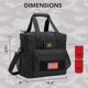 thumbnail image 5 of Lonchera Táctica para Hombres y Mujeres, Bolsa Almuerzo Aislante Impermeable con Sistema MOLLE, Gran Capacidad, Asa Ajustable y Resistente (Negro), 5 of 7