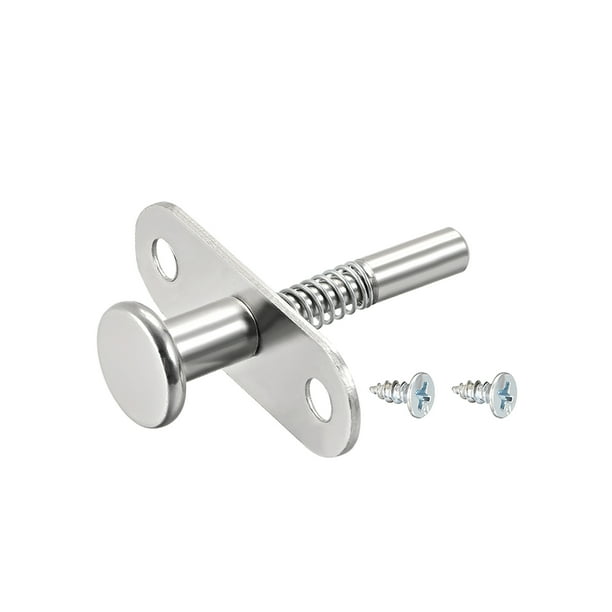 Plunger Latches Springloaded Stainless Steel 6mm Head 6mm Spring 50mm Total Length