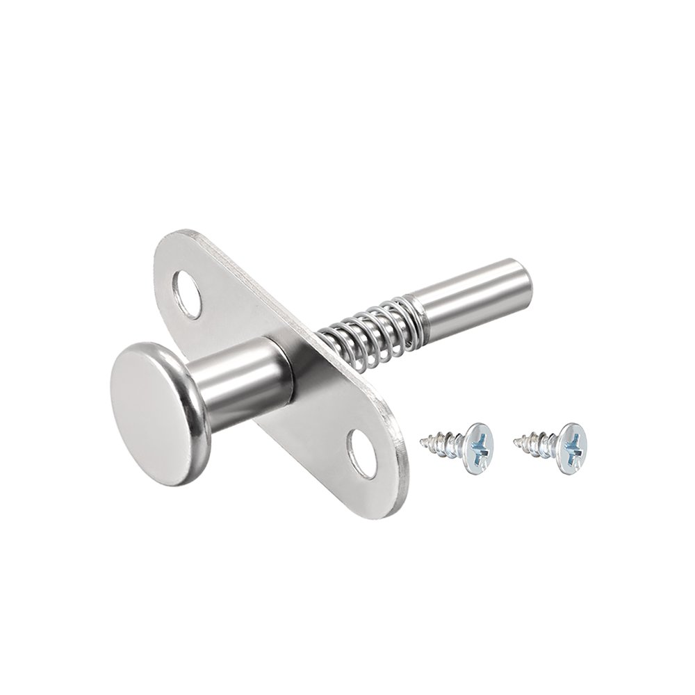 Plunger Latches Springloaded Stainless Steel 6mm Head 6mm Spring 50mm