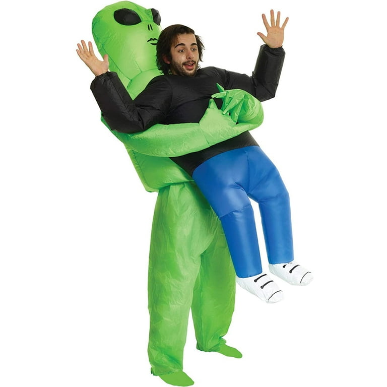 Morph Alien Inflatable Pick Me Up Costume Adult Scary Stag Party Halloween  Halloween Green One Size 