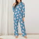thumbnail image 2 of Balery happy baby axolotls Conjunto de Pijama con Estampado para Mujer, Conjunto de Dos Piezas con Manga Larga, Ropa de Dormir Suave con Bolsillos, Pijamas Cómodos-Small, 2 of 7