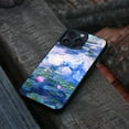 thumbnail image 4 of WIRESTER Shockproof Soft Rubber Cover Case for Apple iPhone 15 Pro Max 6.7" 2023 (NOT FIT Apple iPhone 15 Pro 6.1" 2023), Claude Monet Water Lilies, 4 of 5