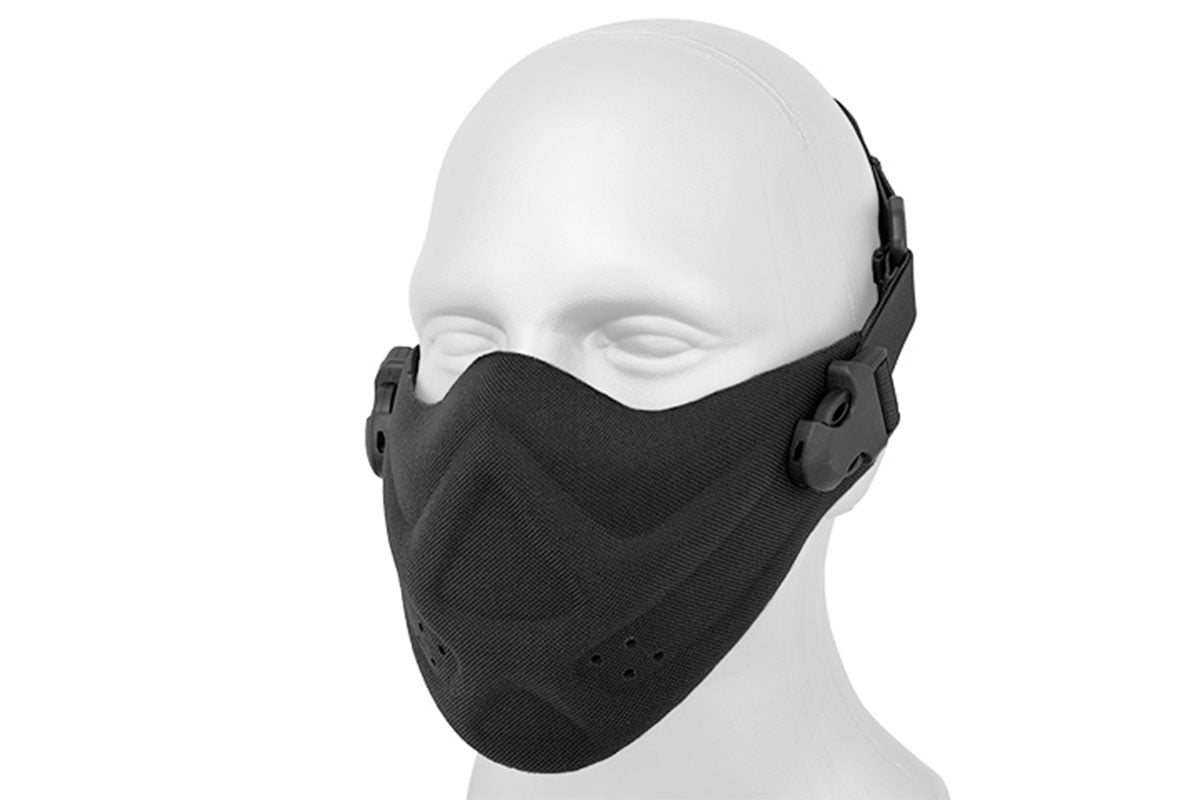Lancer Tactical Neoprene Hard Foam Lower Face Mask ( Black ) - Walmart.com