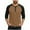 Brown Tops, variant on Dagegui Henley Shirts for Men Big and Tall Long Sleeve Tops Trendy Color Block Crewneck Pullover Baseball Tops Army Green M