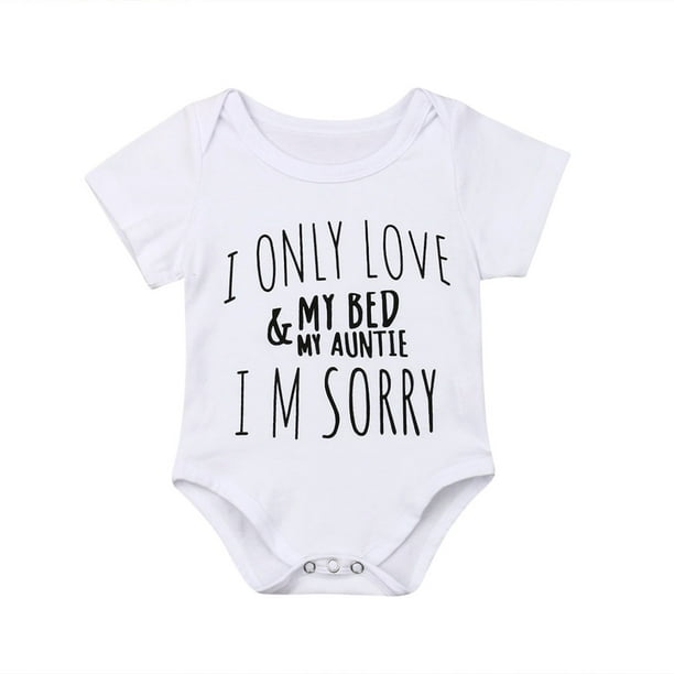 Liacowi Newborn Clothes Baby Girl Boy Love My Auntie Romper Bodysuit Sunsuit Outfits Set Walmart Com Walmart Com