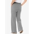 thumbnail image 2 of Woman Within Plus Size Petite 7-Day Wide-Leg Elastic-Waist Stretchy Knit Pant, 2 of 6