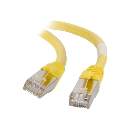 UPC: 0757120008712 | C2G 00871 C2G 15ft Cat6 Snagless Shielded (STP) Network Patch Cable – Yellow – Category 6 for Network Device – Patch Cable – 15 ft – 1 x RJ-45 Male Network – 1 x RJ-45 Male Network – Gold Plated