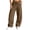 Coffee, variant on HomeDM Women's Baggy Sweatpants Wide Leg Drawstring Elastic Waist Lounge Sweat Pants with Pockets Dark Gray L