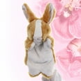thumbnail image 3 of MOVTOTOP Jouet Lapin en Peluche Marionnette à Main Accessoire de Jeu de Rôle pour Parent Enfant Marron, 3 of 5