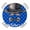 Black Peru Blue, variant on Pure Khaki Round Tablecloth for 45-54 Inch Tables, Fitted Table Cover with Elastic Edge, Simple Solid Color Waterproof Outdoor Table Cloth Protector for Patio Garden Dinner Picnic